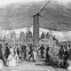 Illustration showing passengers on the deck of the Randolph, one of the first four ships to settle Christchurch in Canterbury, New Zealand in 1850 (Hulton Archive/Getty Images)